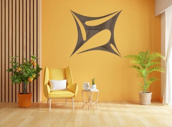 Abstract Star Panel 3D Model Stl: A Versatile Design for Modern Wall Art