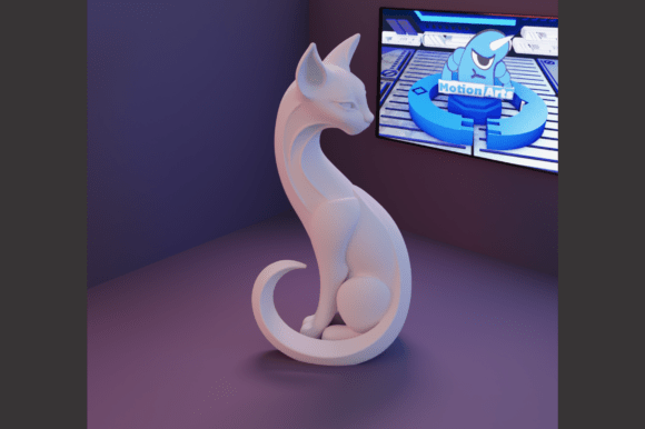 Cat Statue: A Masterpiece for 3D Printing