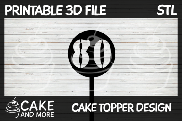 Celebrate 80 Years of Milestones with a Stunning Number 80 Cake Topper