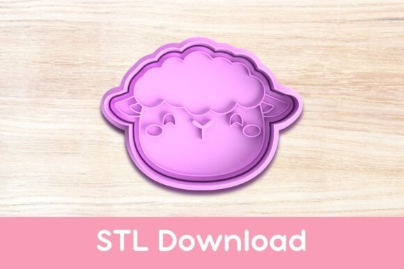 Charming Sheep Cookie Cutter and Stamp
