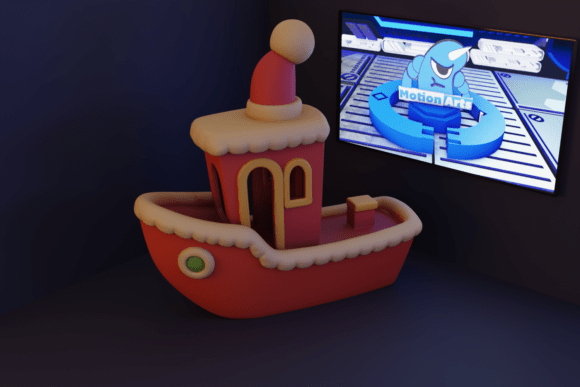 Christmas BENCHY Boat: A Festive 3D Printing Delight