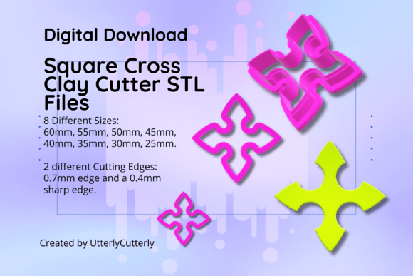 Discover Brutalist Square Cross Clay Cutters
