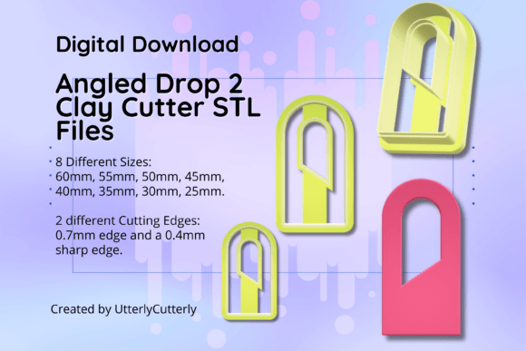 Discover the Versatility of Angled Drop Clay Cutters with Our STL File Collection