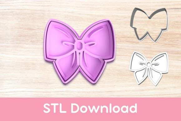 Enhance Your Baking with the Bow Cookie Cutter and Stamp STL