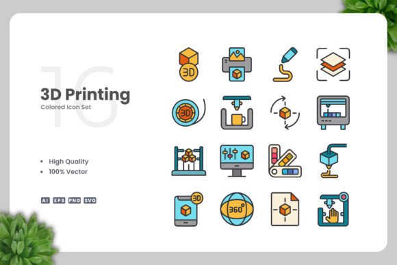 Enhance Your Projects with 3D Printing Color Icons