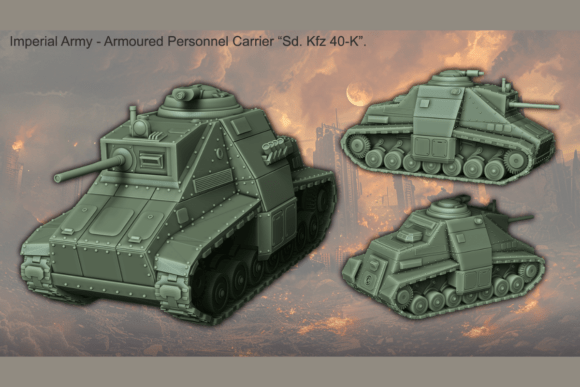 Exploring the APC Kfz 40-K: A Versatile Armoured Personnel Carrier for Tabletop Gaming