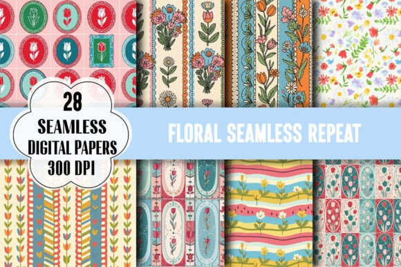 Floral Seamless Repeat Patterns: Elevate Your Designs