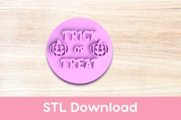 Get Creative with a Trick or Treat Cookie Stamp STL for Halloween