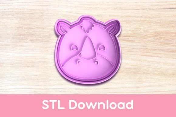 Get Creative with the Rhino Face Cookie Cutter and Stamp STL