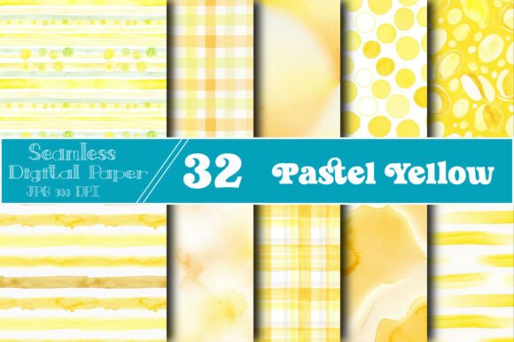 Pastel Yellow Seamless Pattern