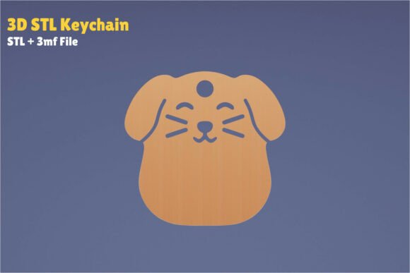 Simple Dog Keychain 3D Print Model: A Practical and Charming Accessory