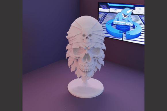 Skull with Bandana: Add Style and Attitude to Your 3D Prints