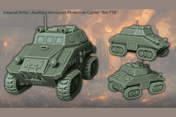 Strategic Deployment of the APC BA-71B Personnel Carrier in Sci-Fi and Grimdark Campaigns