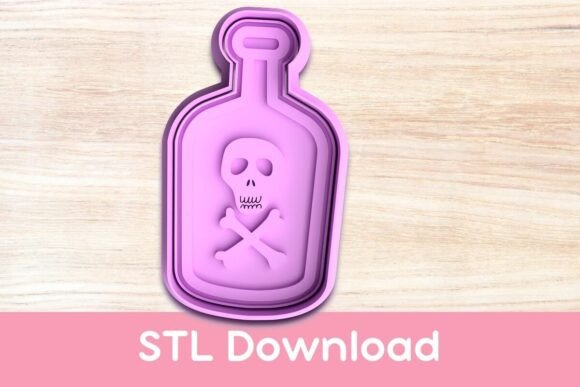 Unleash Your Creativity with the Poison Cookie Cutter and Stamp STL