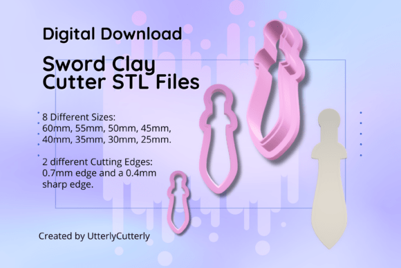 Unlocking Creativity and Craftsmanship with the Clay Cutter STL File Sword 2- Digital Fi